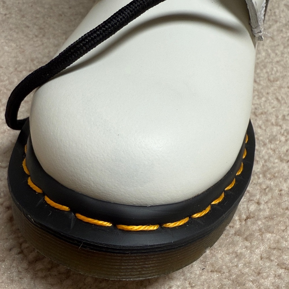 Dr. Martens White Combat Boots size 7 women H31N11 - Picture 8 of 8
